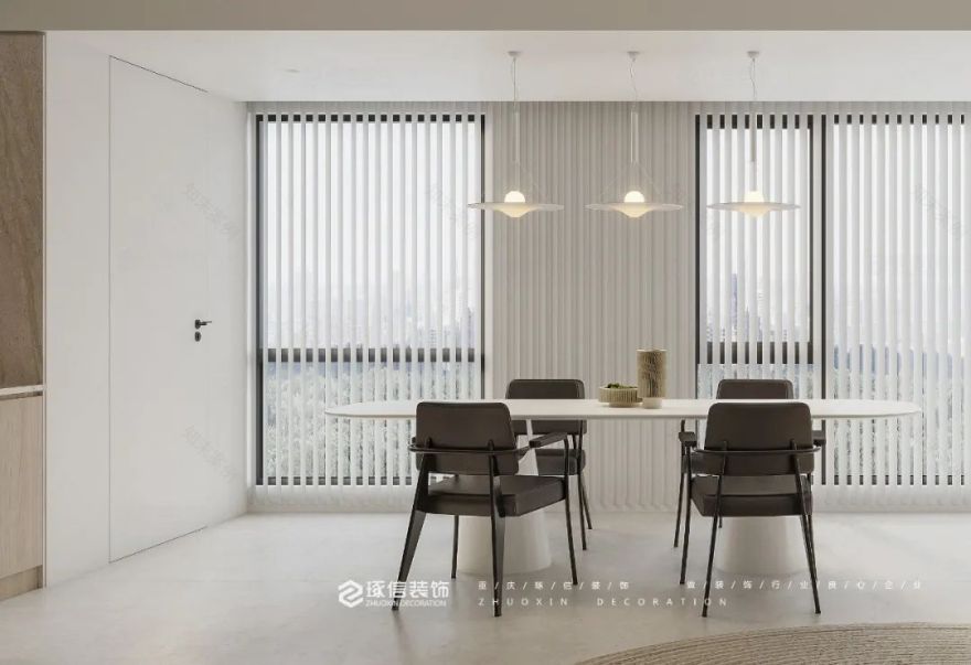 樾千山 150m²极简奶油风丨中国重庆丨琢信装饰-19