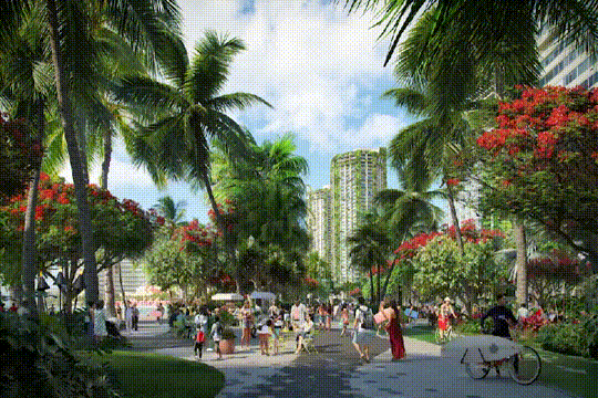 绿色街区丨美国檀香山丨WATG 和 Wimberly Interiors-8