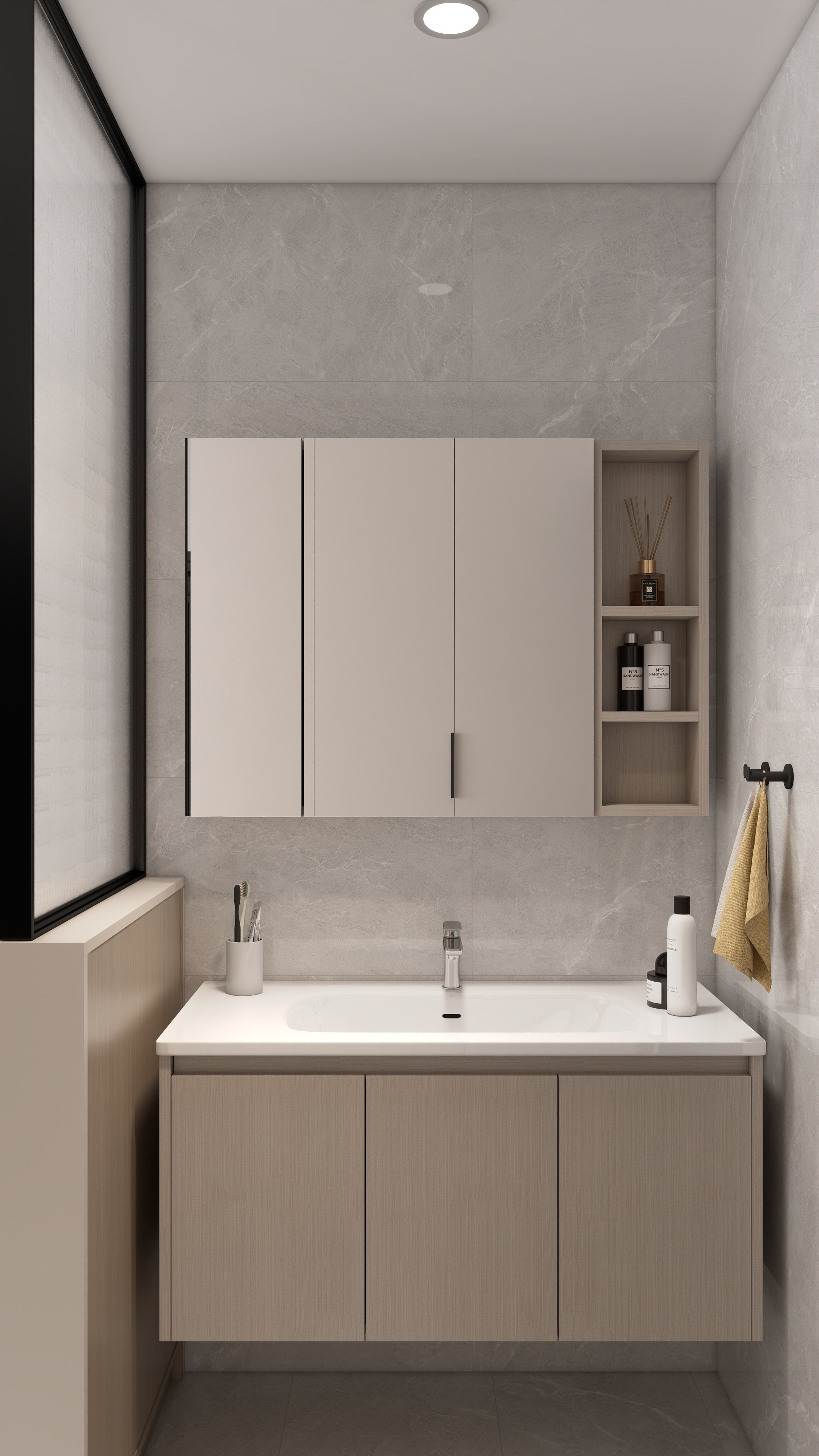 现代清新风·木纹和白色的交融之家-12