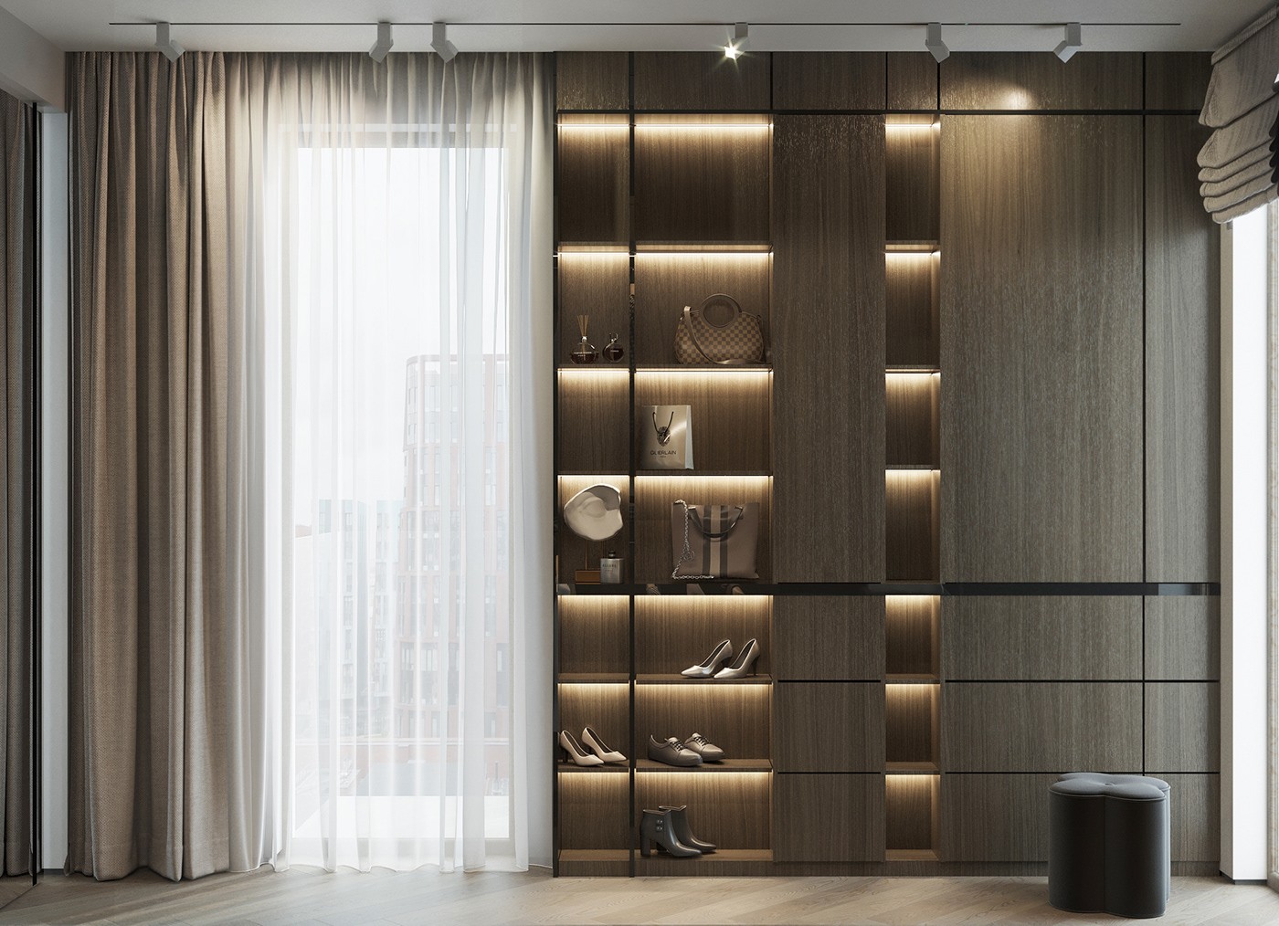 深色现代高级感空间  低调高级！-9