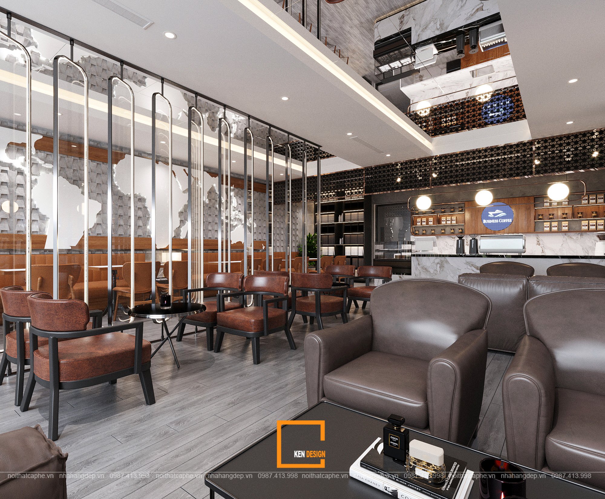 Business Coffee商务咖啡馆设计丨越南河内丨Ken Design-14