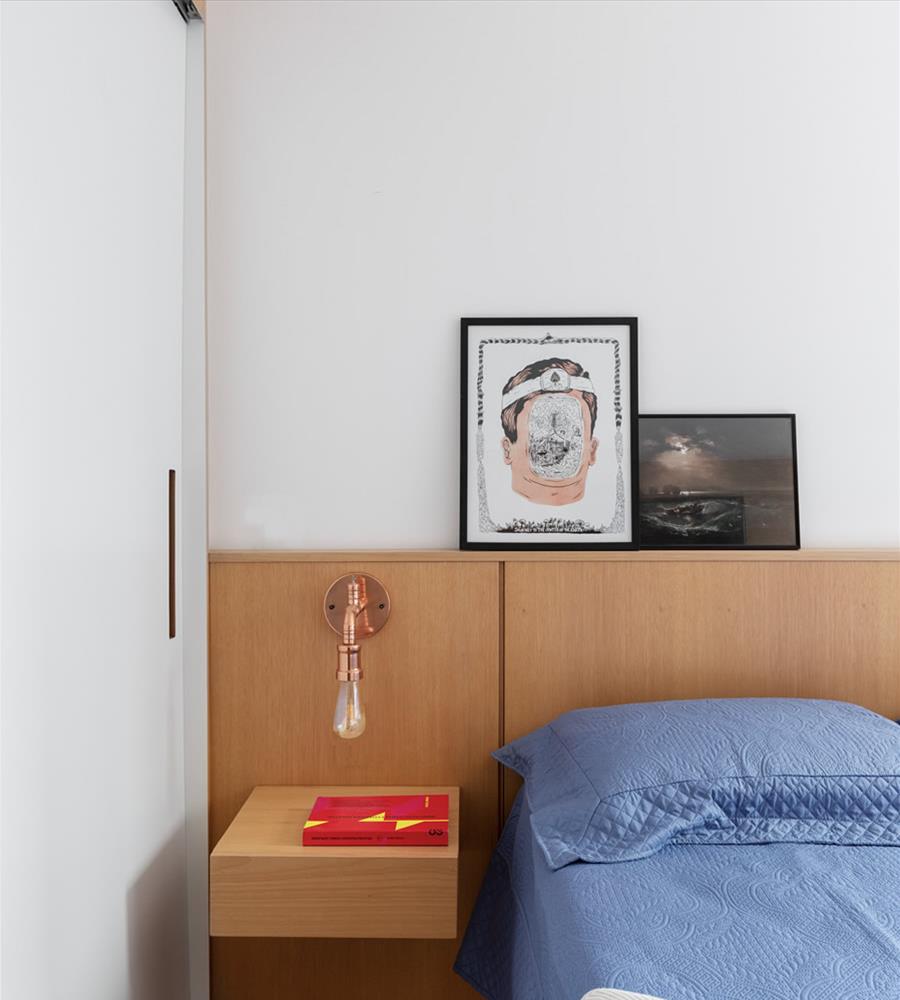 巴西 SP 公寓 | 极简线条与色彩的完美融合-13