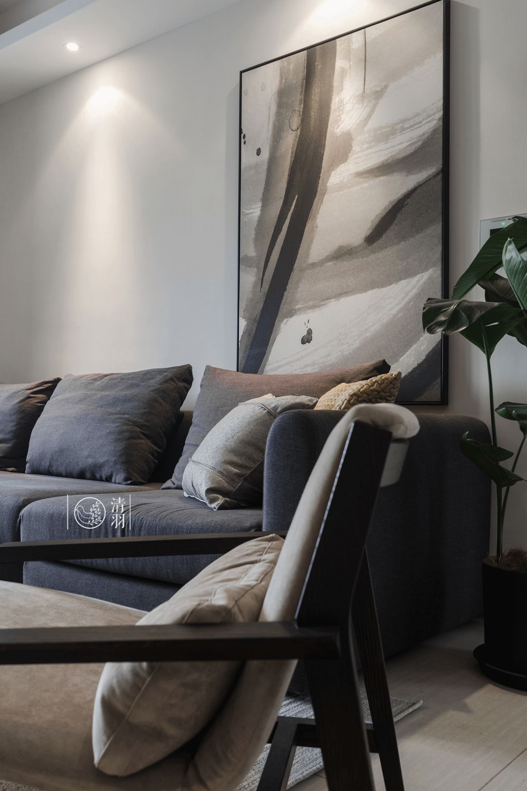 隐约 | 成都 131 平米现代时尚精装房改造-10