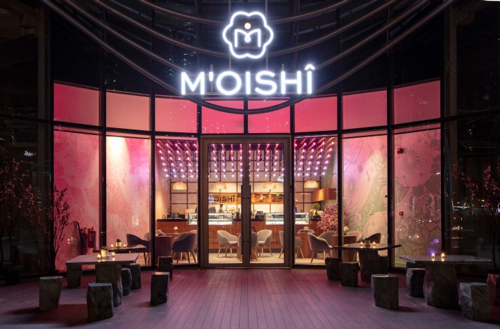 Dubai 的"M'Oishî"冰淇淋店 | 竹灯映照下的日式禅意空间-17
