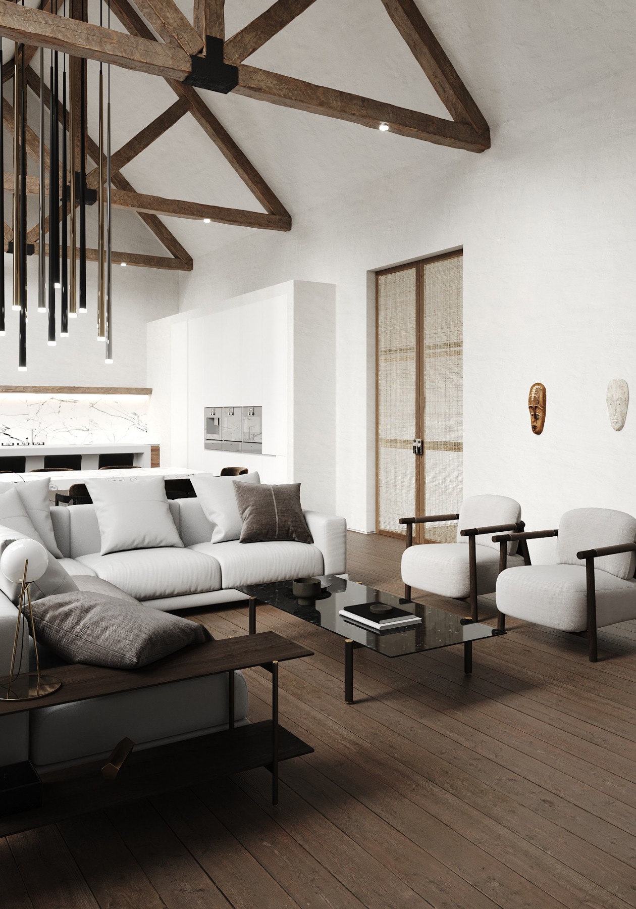 圣海伦娜别墅 原木+简洁白自然的材料之美-6