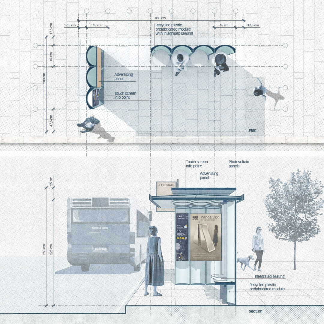 Le onde  未建成公交站台设计丨意大利丨SP architecture workshop-5