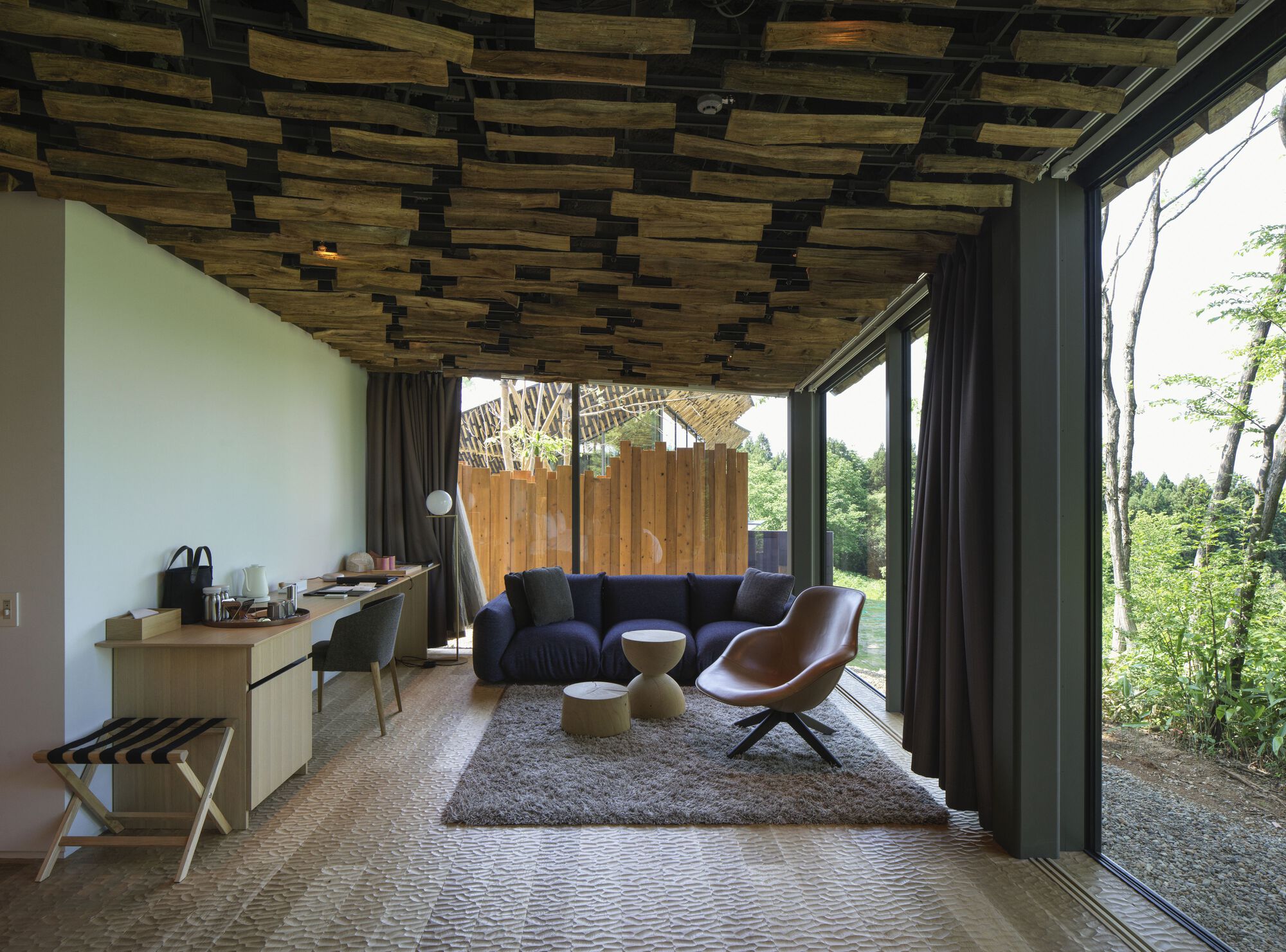 Snowpeak Field Suite 水疗中心总部丨日本丨Kengo Kuma & Associates-37