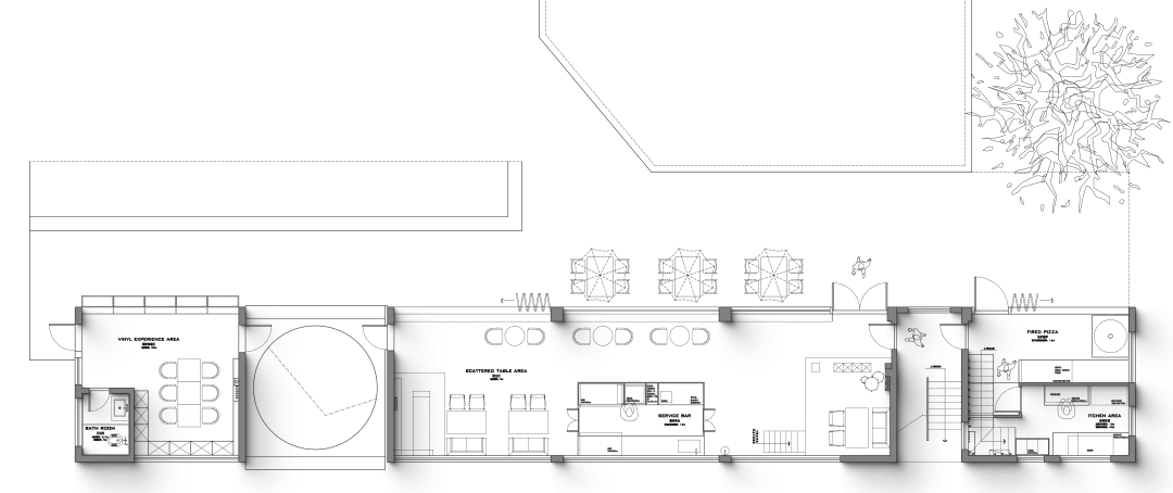 黑松果coffee& pizza丨中国长春丨杨光空间设计工作室-84