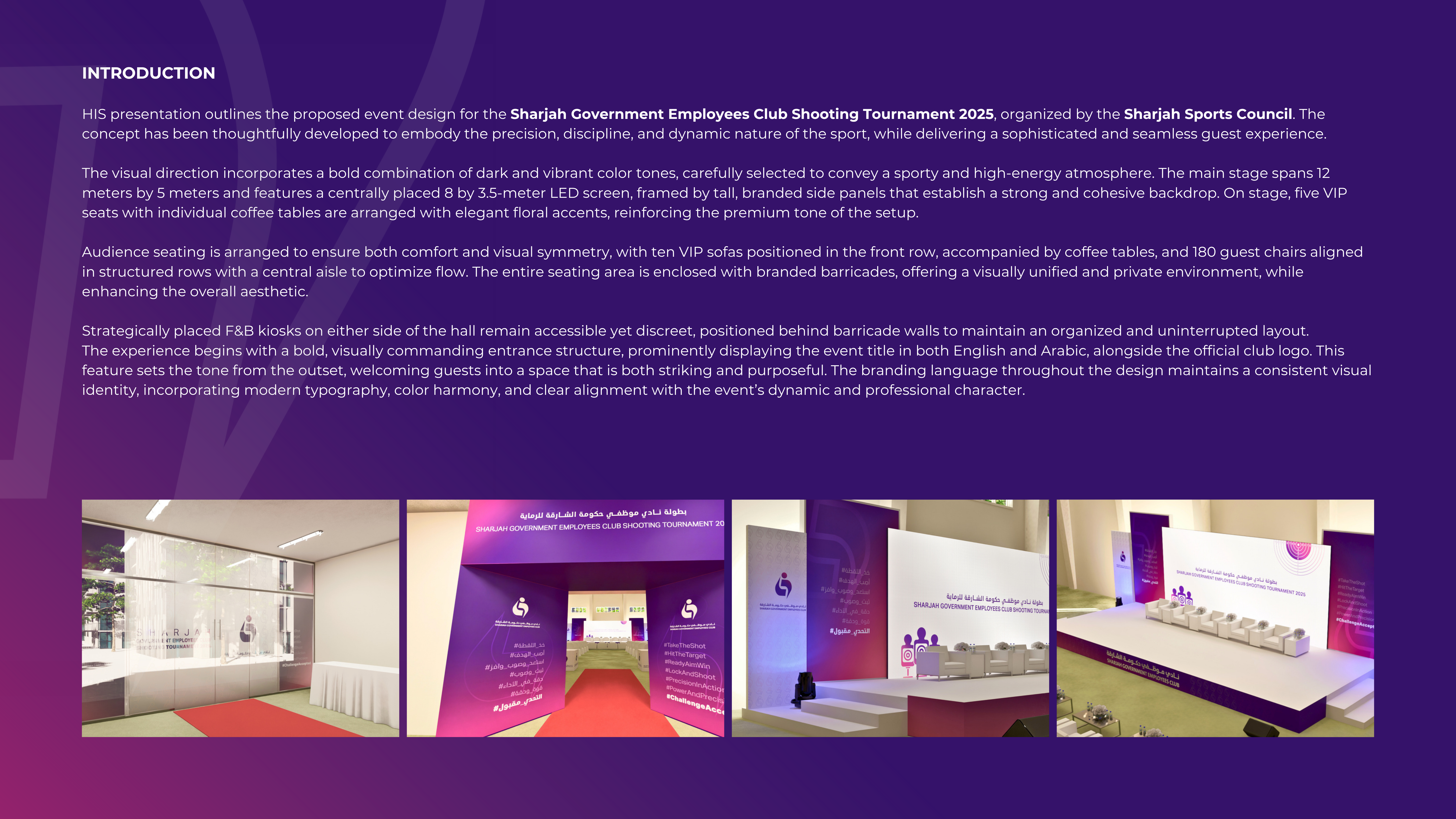 Sharjah Shooting Tournament – Event Design & 3D-1