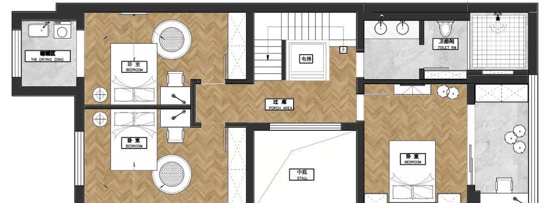 绍兴鸿鹄设计丨别墅空间,现代简约风的低奢艺术-5