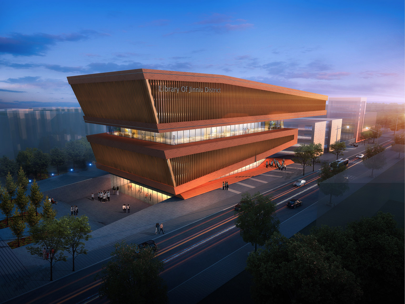 成都市金牛区图书馆及外化成中学 / 杜兹设计-101