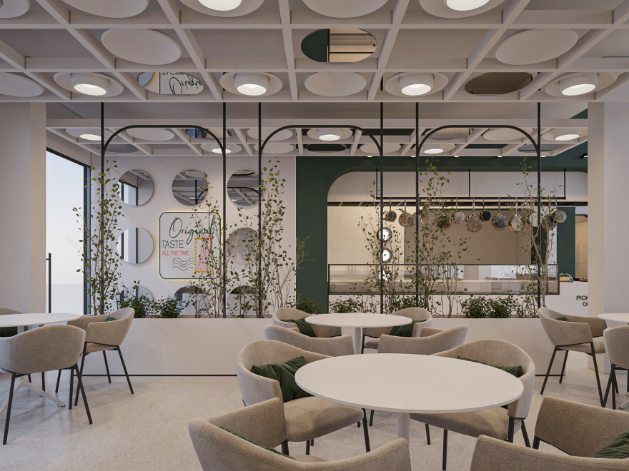 波因特意大利面餐厅丨沙特阿拉伯塔布克丨A10PLUS DESIGN STUDIO-14