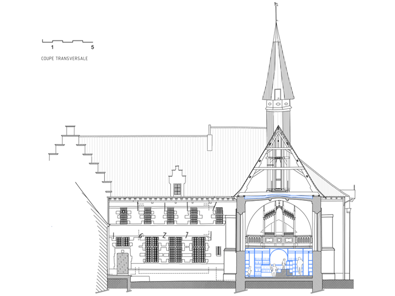 Chapelle de Rebecq改造为图书馆项目丨Binario architectes,NN Studio-27