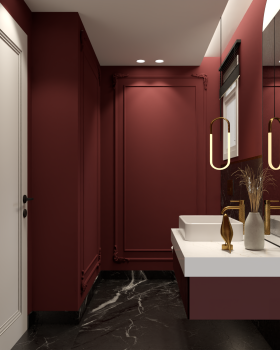 A Bold Neo-Classic Bathroom Retreat