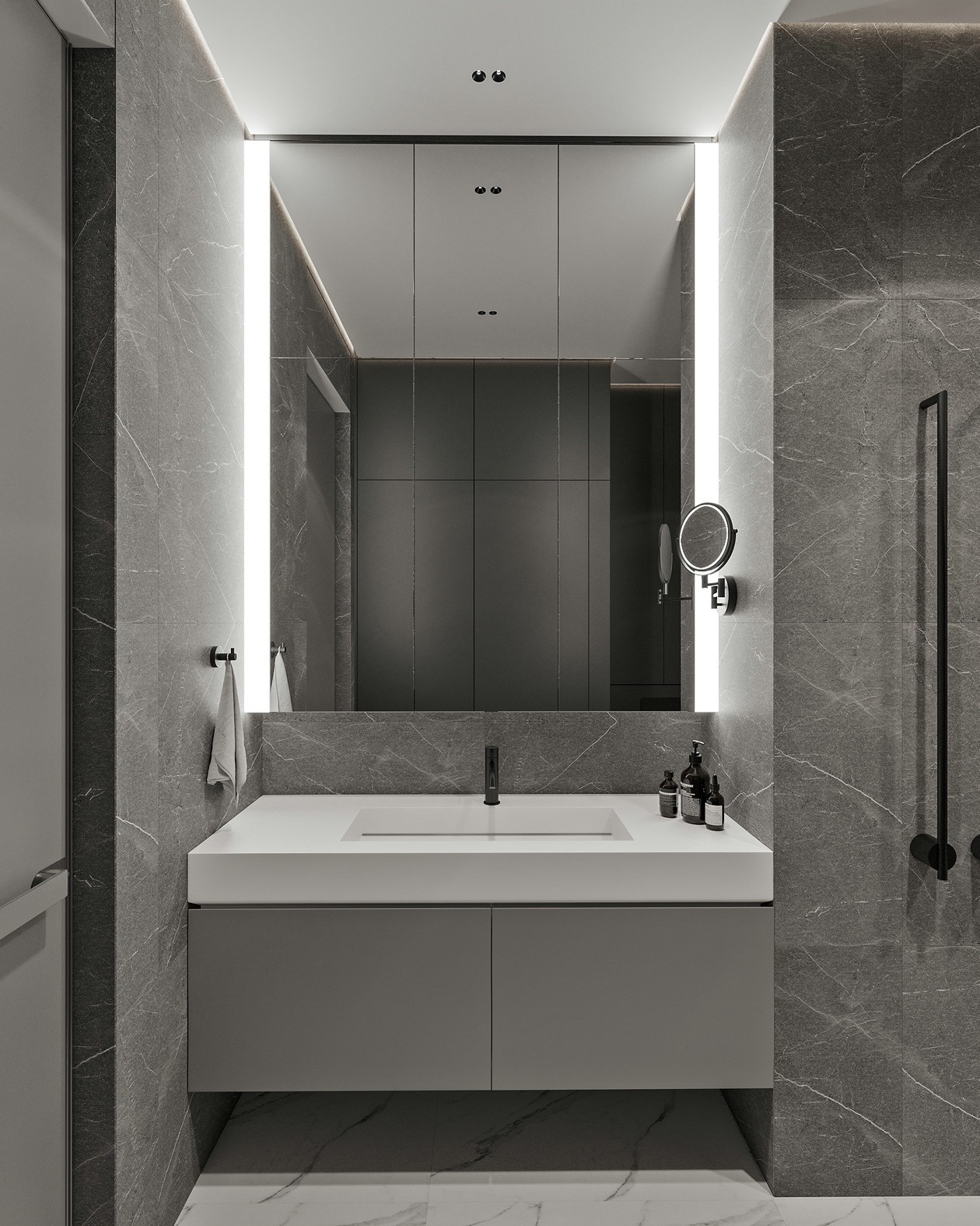 绿色+灰色空间设计 舒适又自然 温柔而绮丽-13