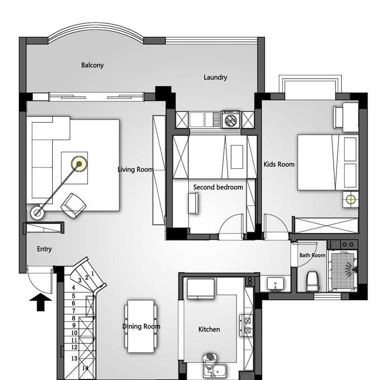 武汉岸芷汀兰复式楼-14