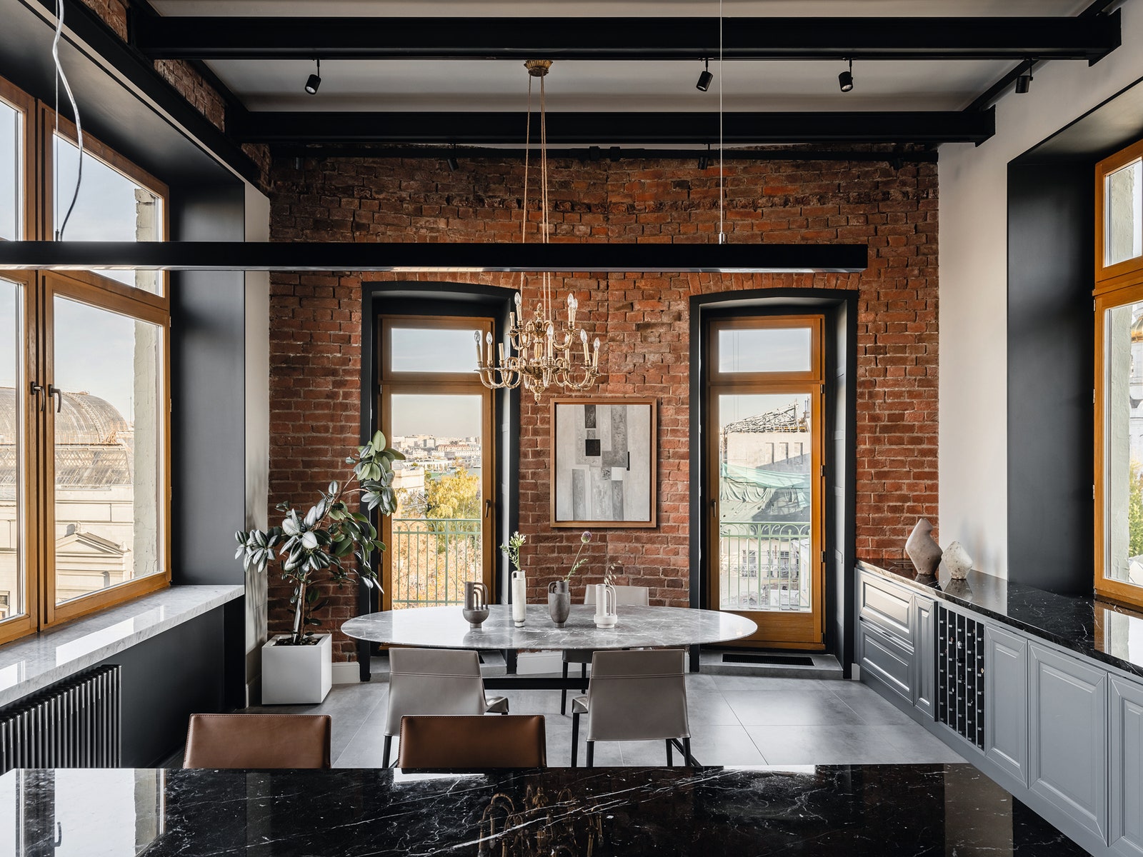 莫斯科市中心鲍里斯·乌博列维奇  博罗夫斯基设计的阁楼丨俄罗斯莫斯科丨鲍里斯·乌博列维奇  博罗夫斯基及其团队-17