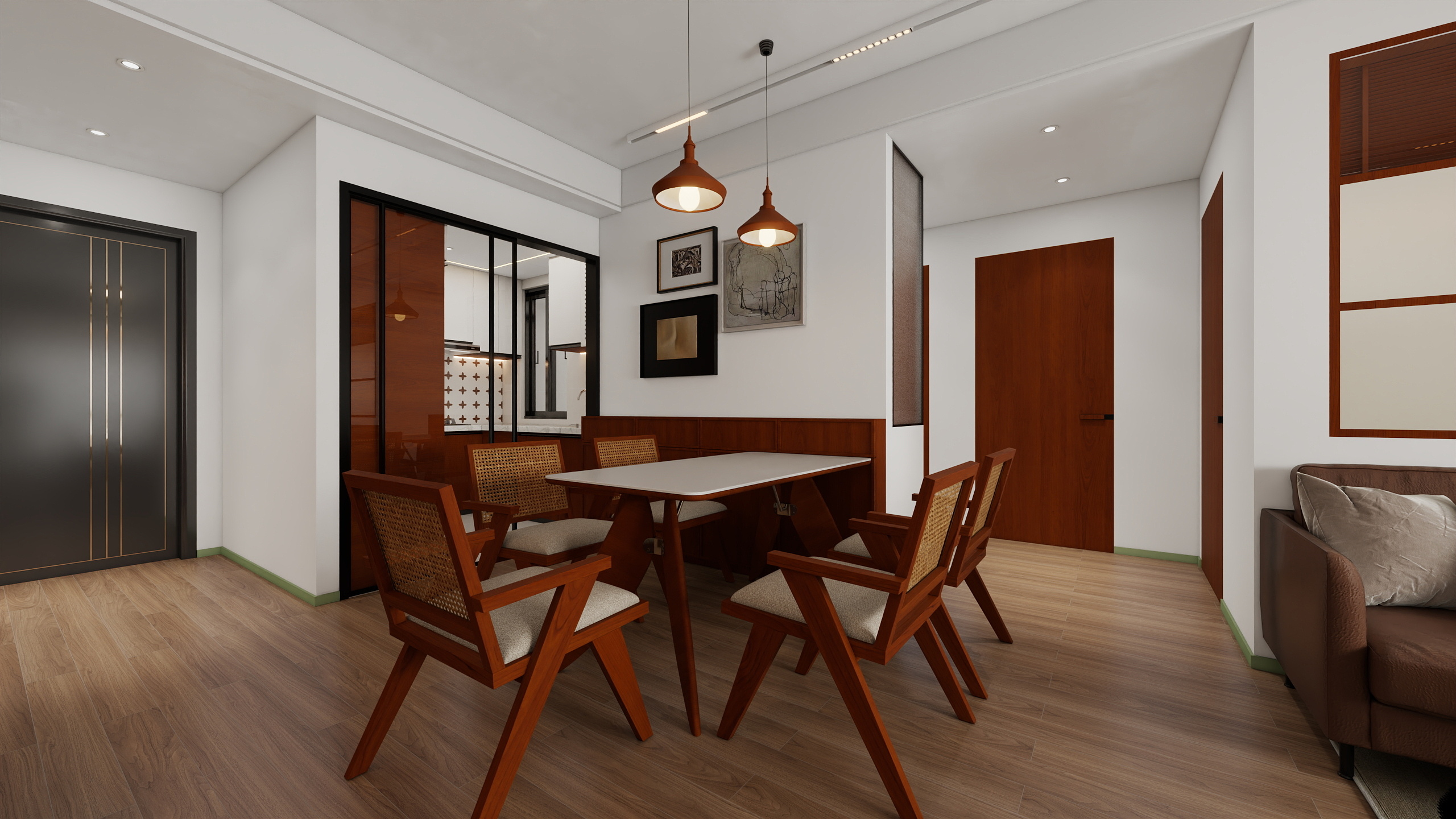 四川成都金域华府（100平方中古风三居室）-17