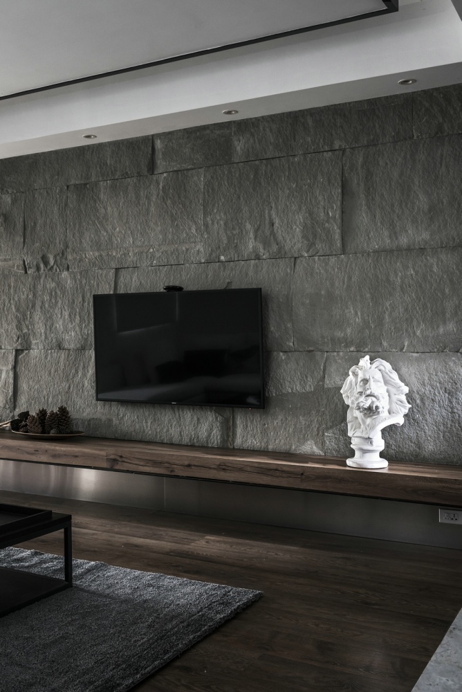 110㎡现代风格珠江太阳城住宅  KD室内设计-1