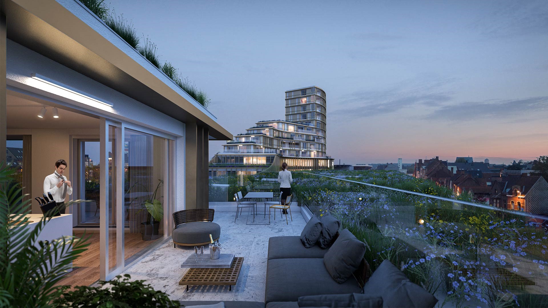 Roelevard Roeselare · 绿色峡谷中的城市更新丨B2Ai architects-11