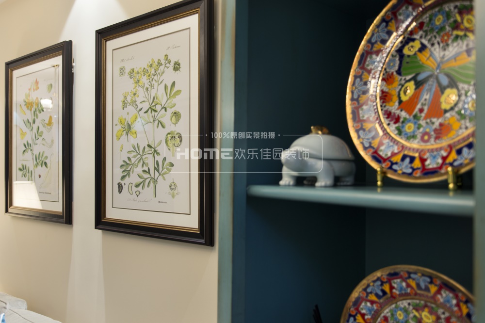 蓝色浪漫主义 | 80 平米美式家居的精致生活-32