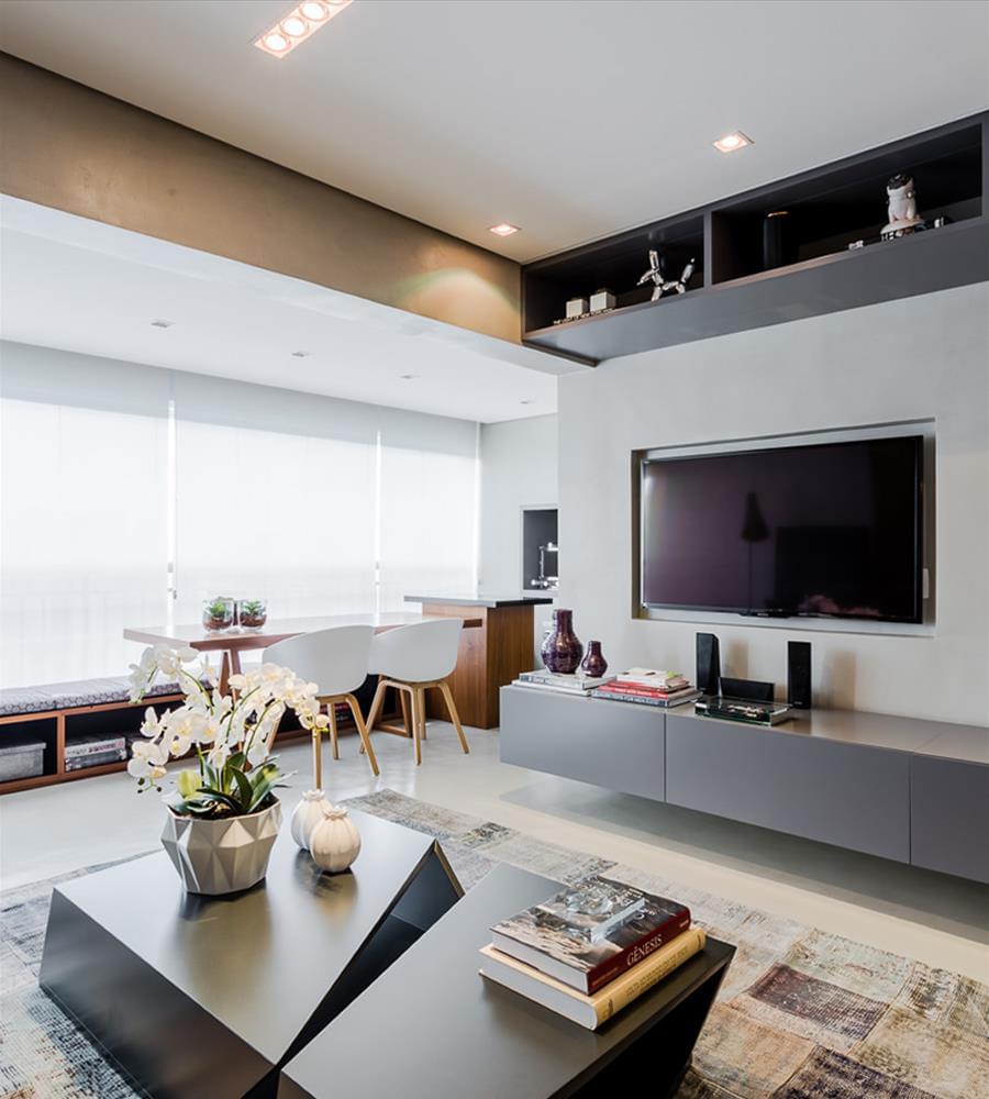 巴西 Apartamento GO · 现代简约风格的多功能公寓设计-9