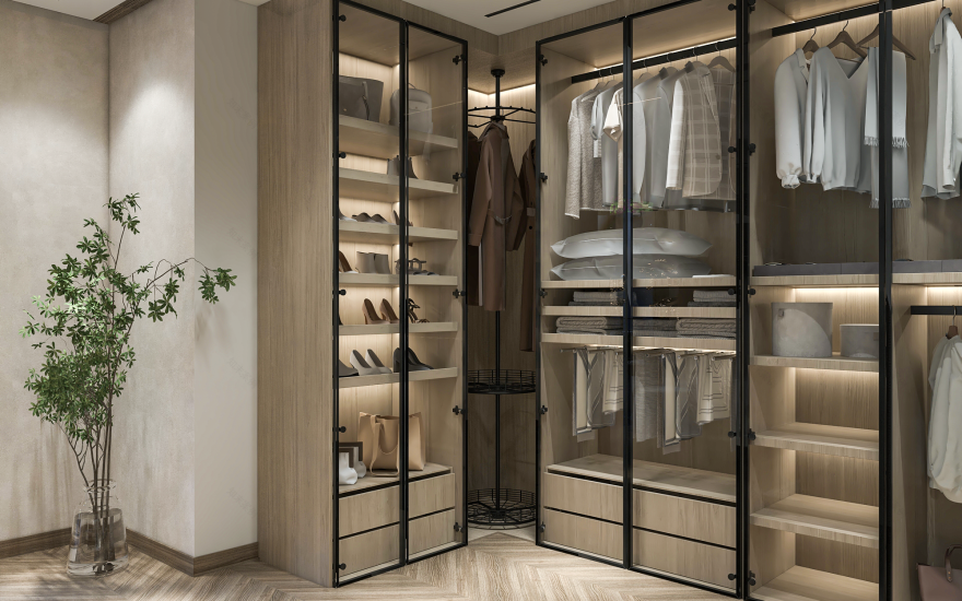 开罗主卧及开放式浴室与全景浴缸设计丨埃及开罗-19