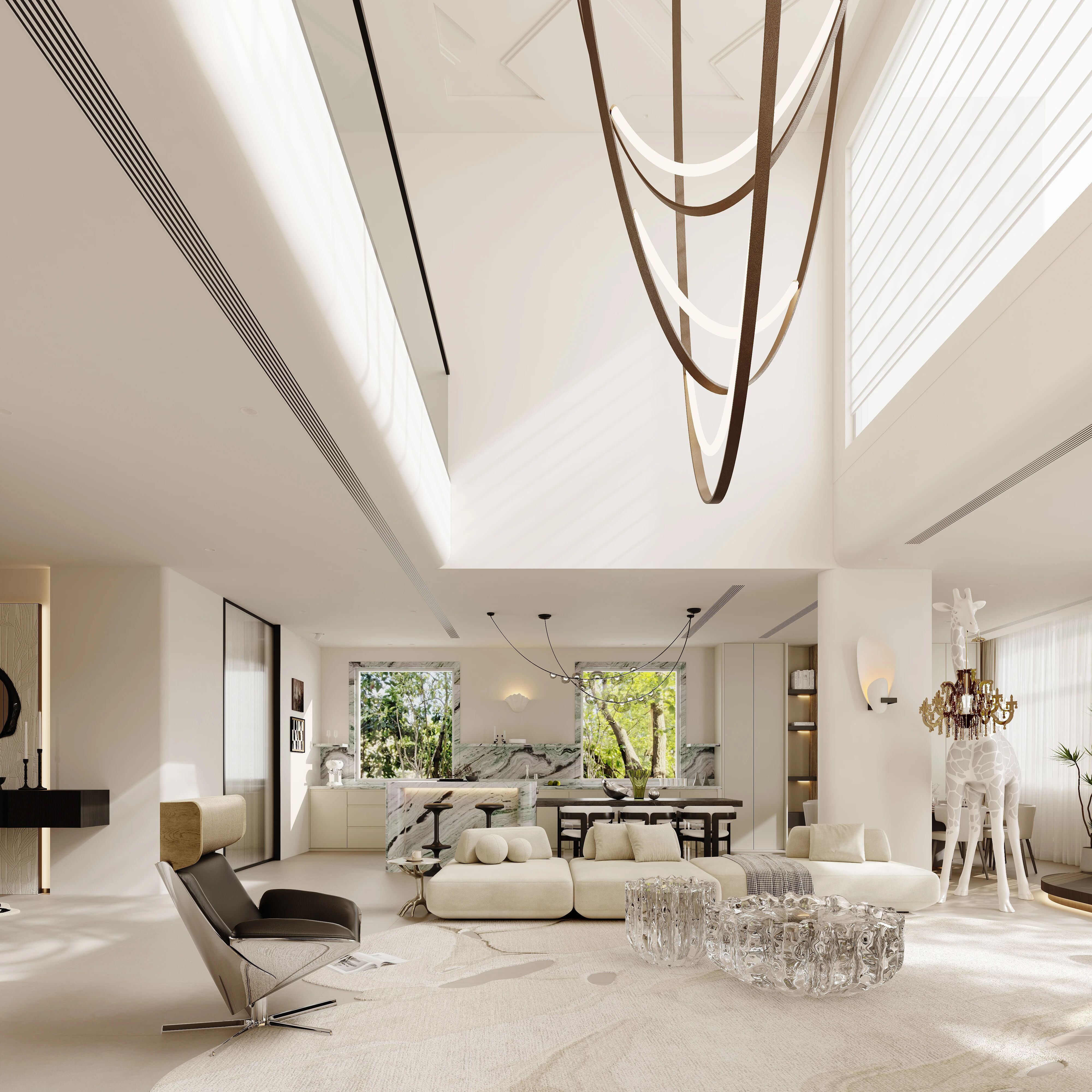 赛维雅／600㎡ 疗愈性别墅设计《漫步云上》丨中国上海丨赛维雅空间设计-5