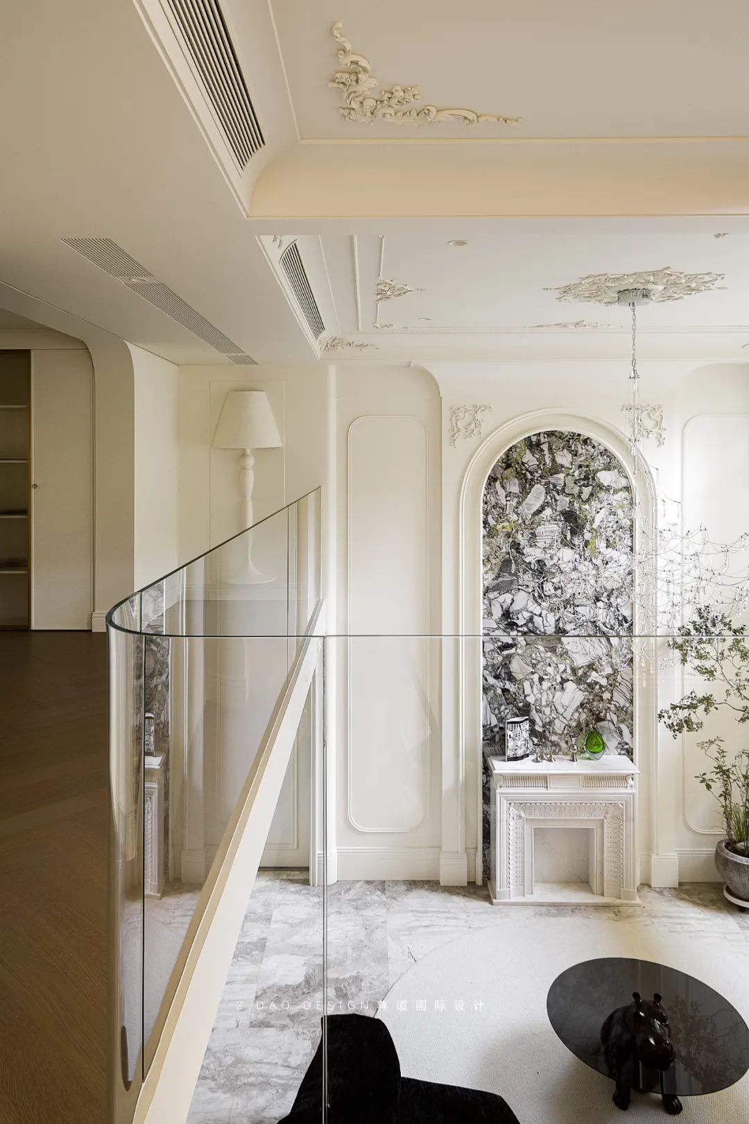 合肥『国贸天成』360㎡奶油法式风叠墅丨尊道国际设计-62