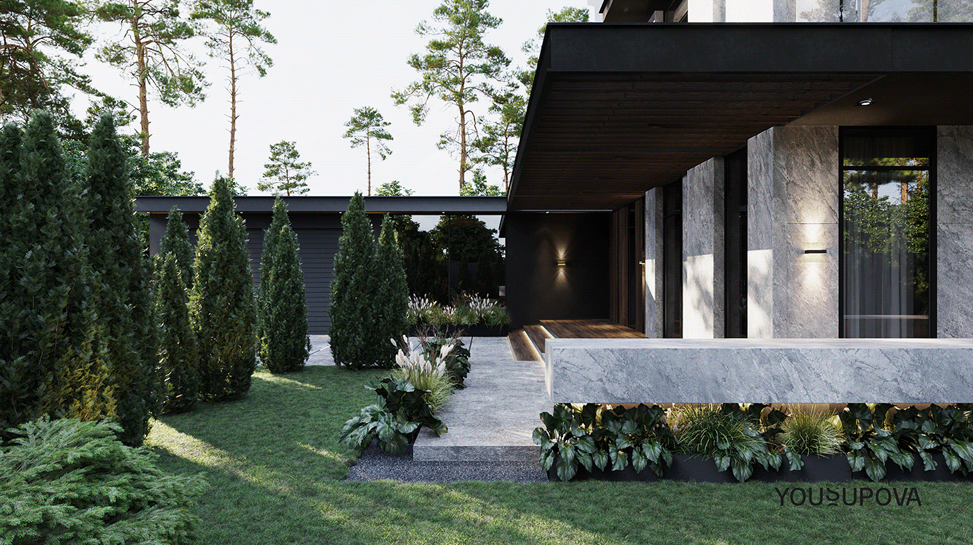 S090 别墅院庭景观丨乌克兰丨Dinara Yousupova-9