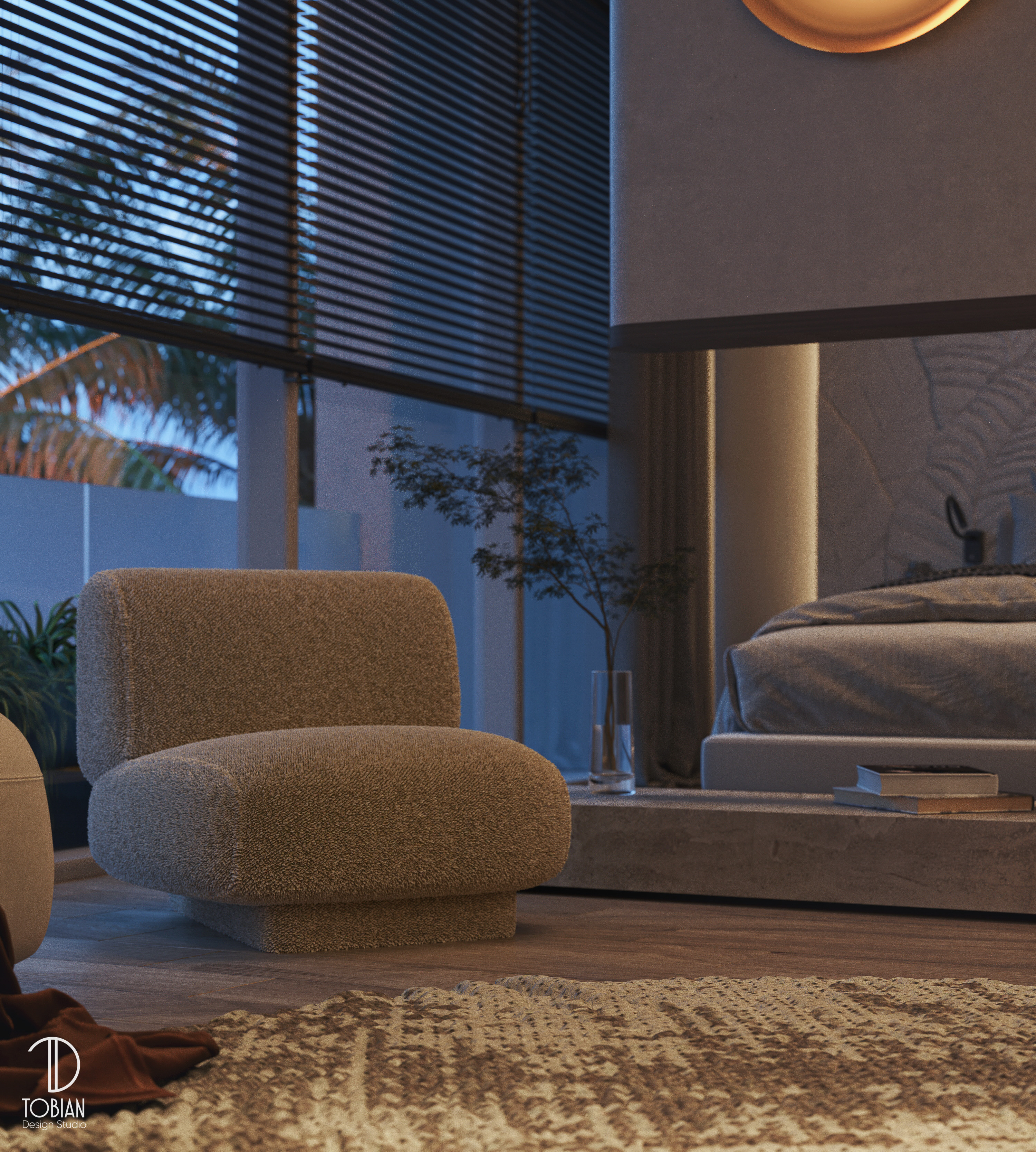 海贝主卧丨Egypt丨Tobian Design Studio-19