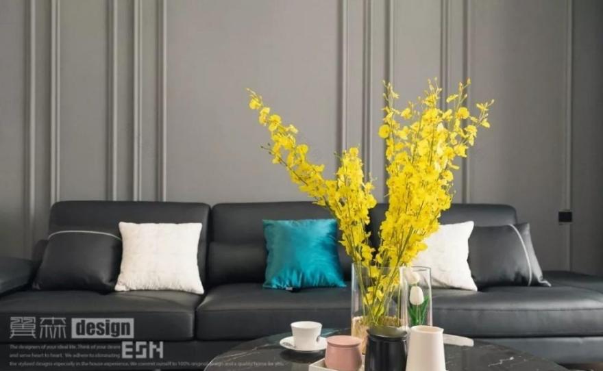 三室两厅的轻奢浪漫空间,互动式设计展现生活美学-2