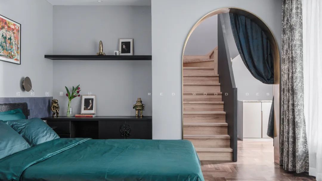 红杉创意设计 | 西安 360㎡现代家居，巧妙融合多种文化元素-71