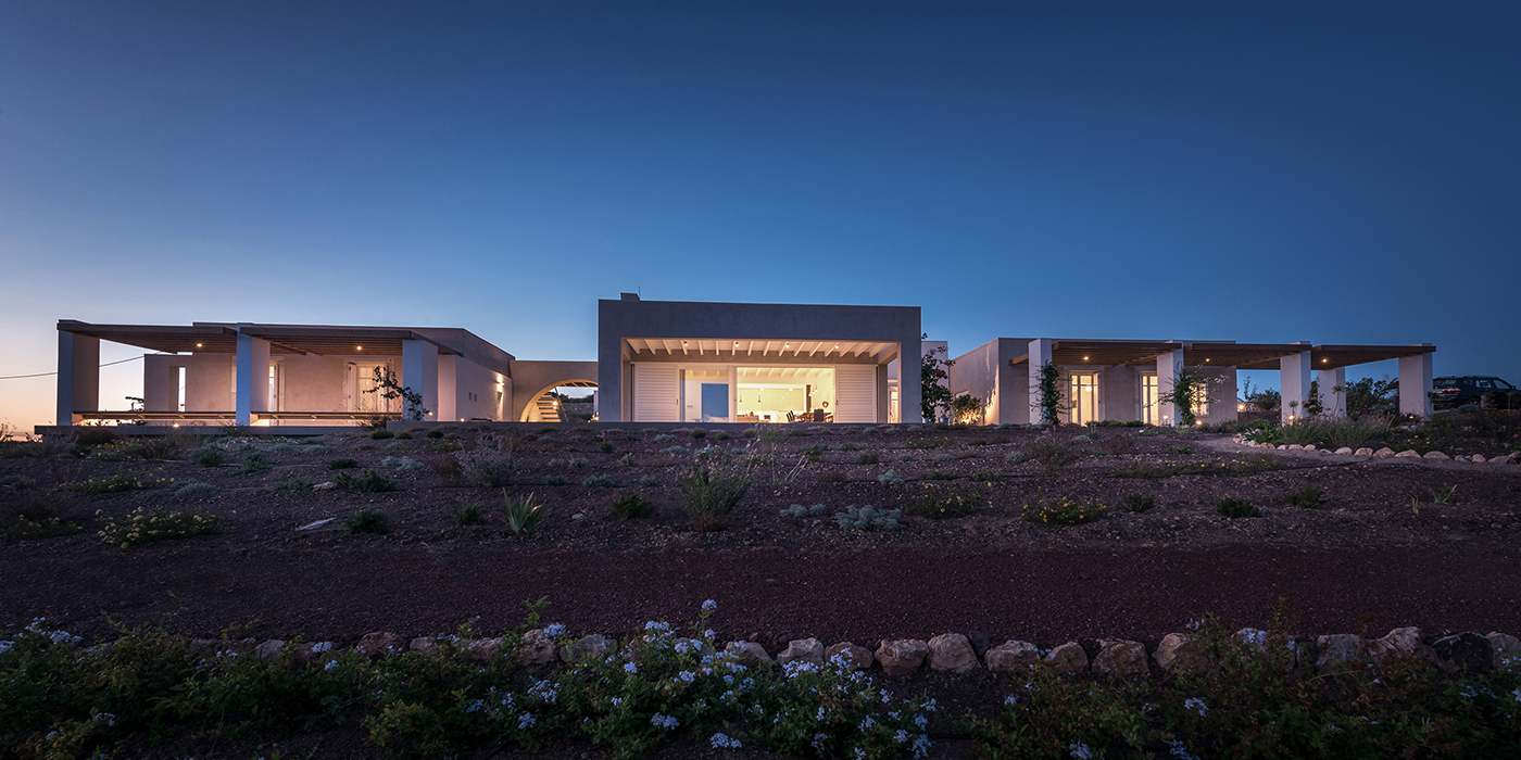 翠绿之岛的线性和谐居所——希腊 Kythira 岛 Clover House-5