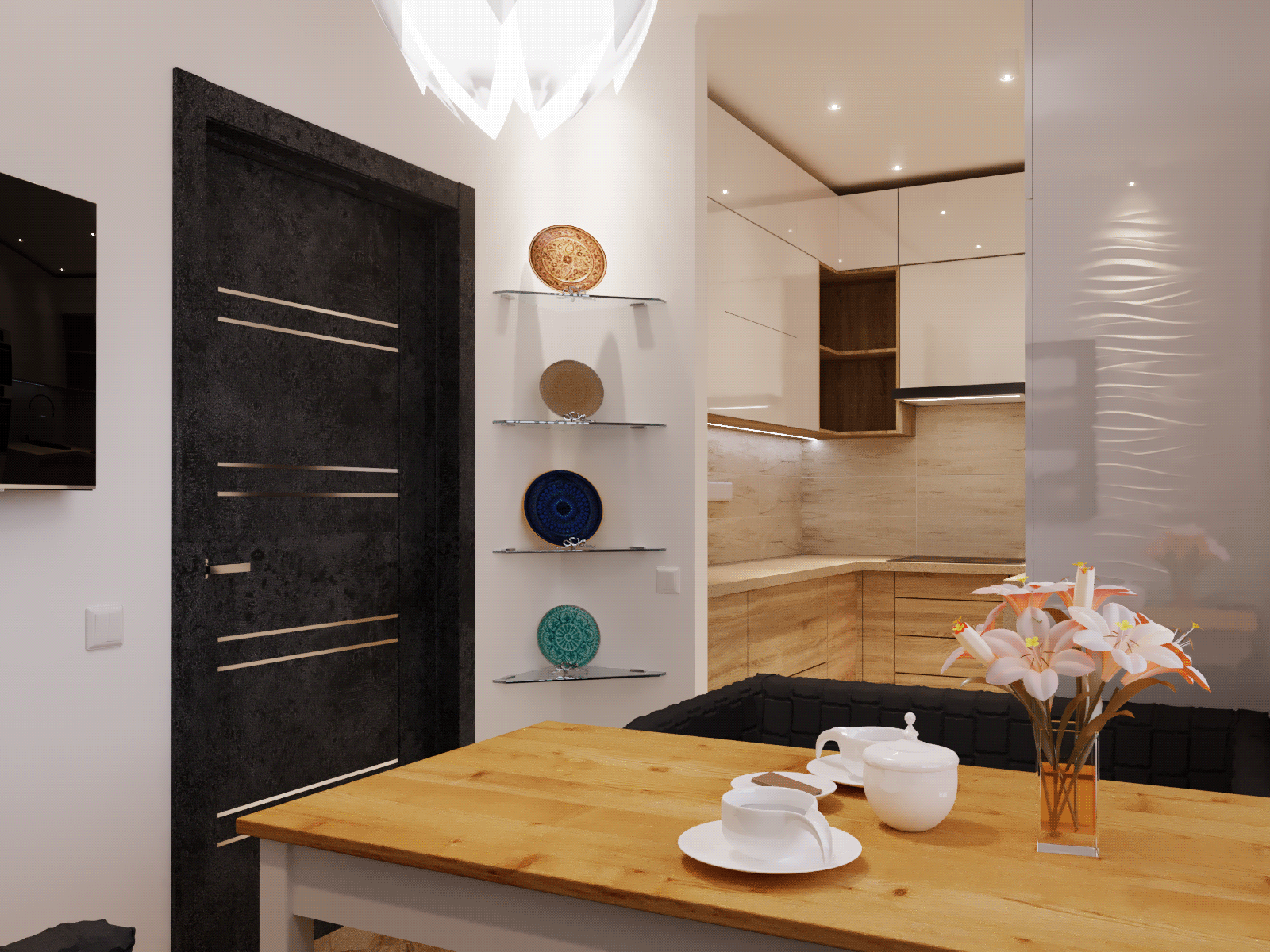 Интерьер кухни 13 кв/м.-2