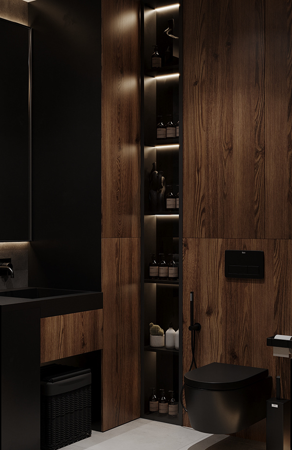 深色系空间设计 精致格局，不同凡响                     -21