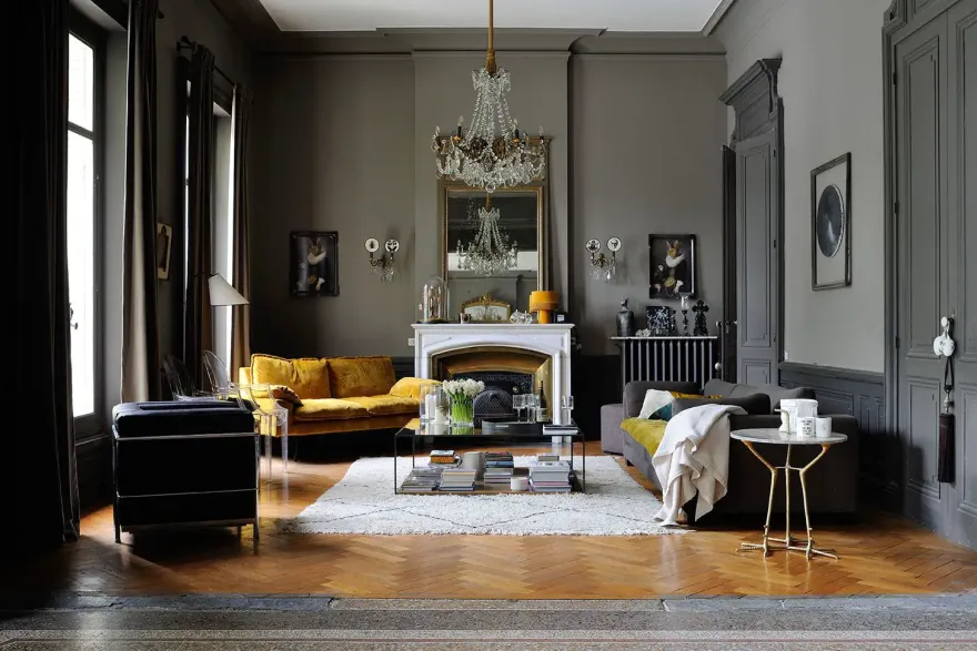 混搭风尚 | 19 世纪庄园的现代室内设计-4