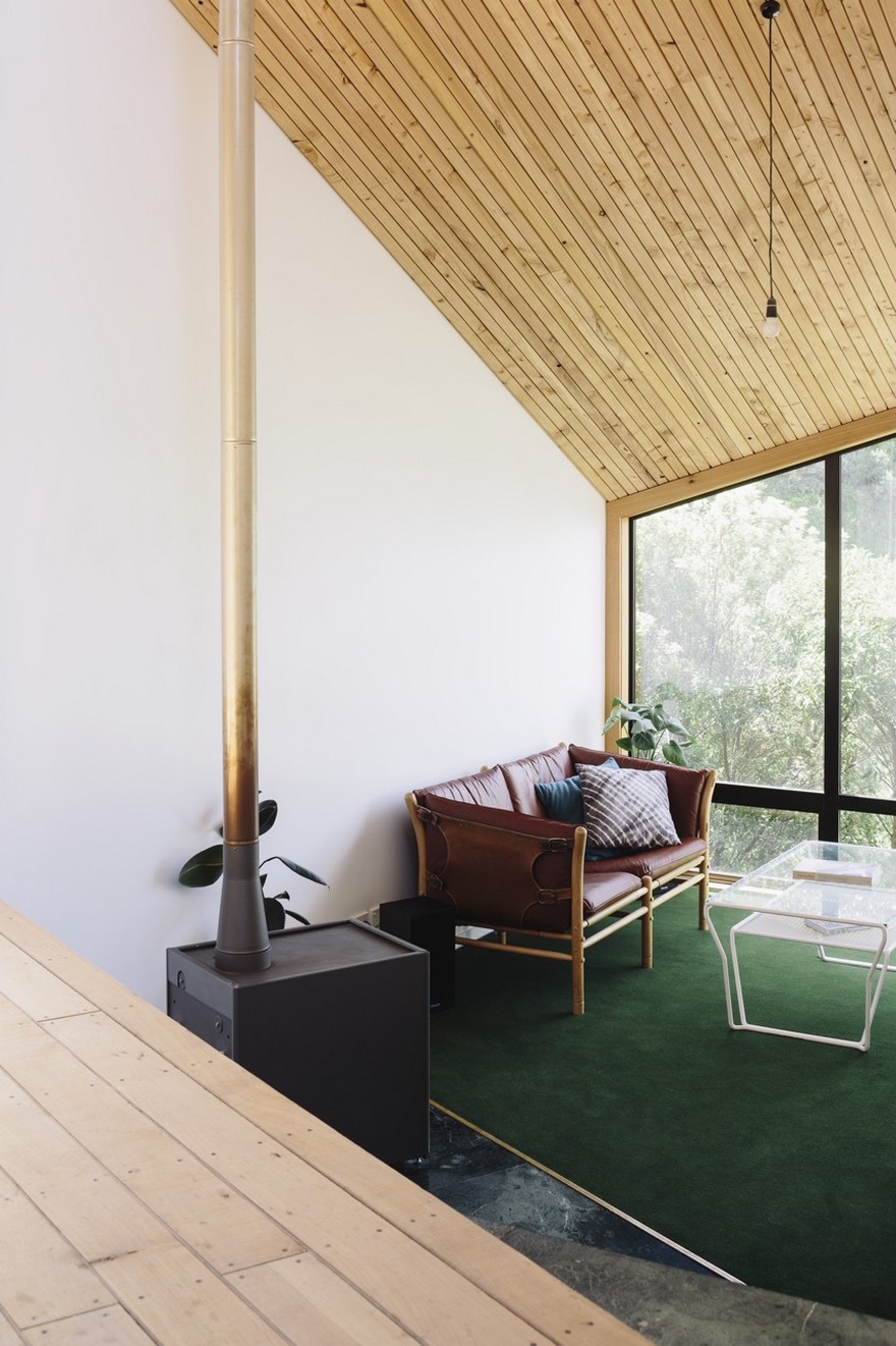 Stealth Bomber Nestled into a Bushy Hillside Site in Inner-City Wellington-19