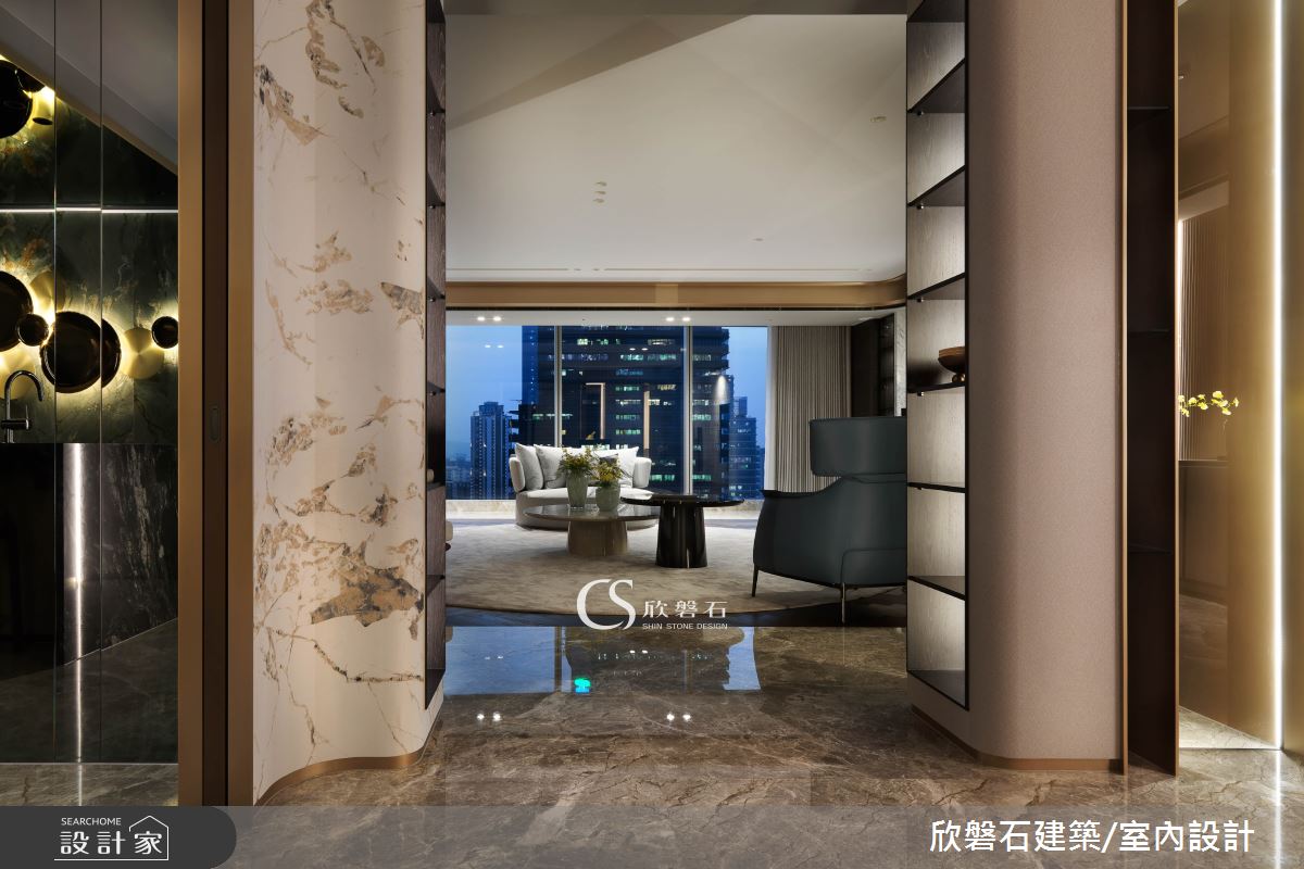 欣磐石·73  寶輝秋紅谷V·混搭風·95坪設計案例丨欣磐石建築.空間規劃-2