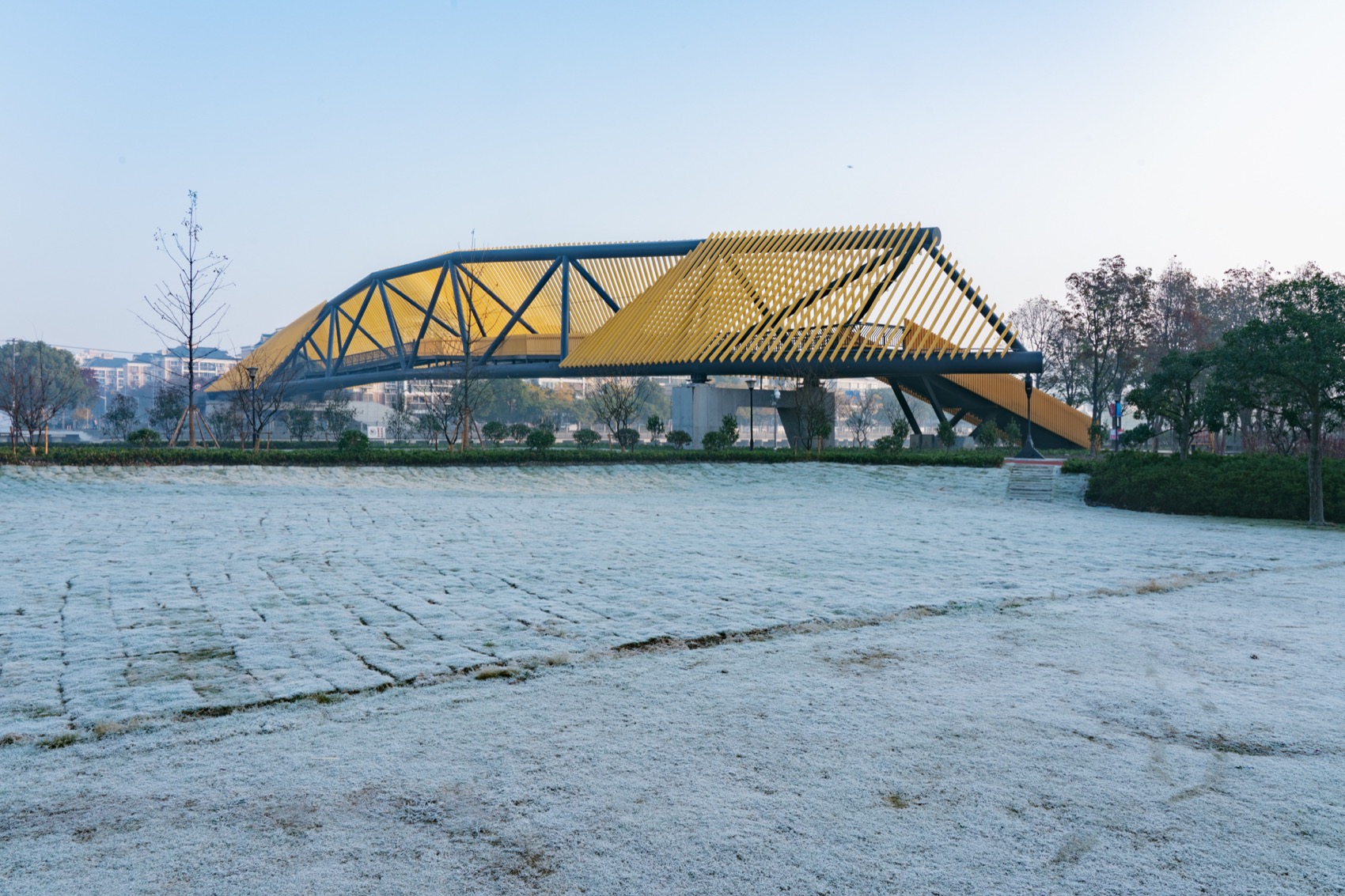 百穗桥·青浦南箐园北侧人行桥丨中国上海丨致正建筑工作室+博风建筑-24