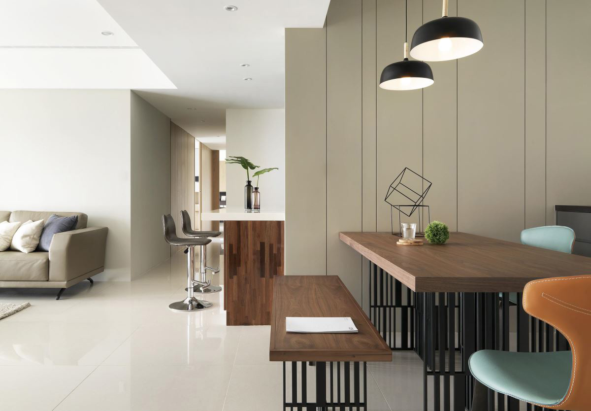 155㎡现代风四口之家,空间利用与自然日光的美妙融合-2