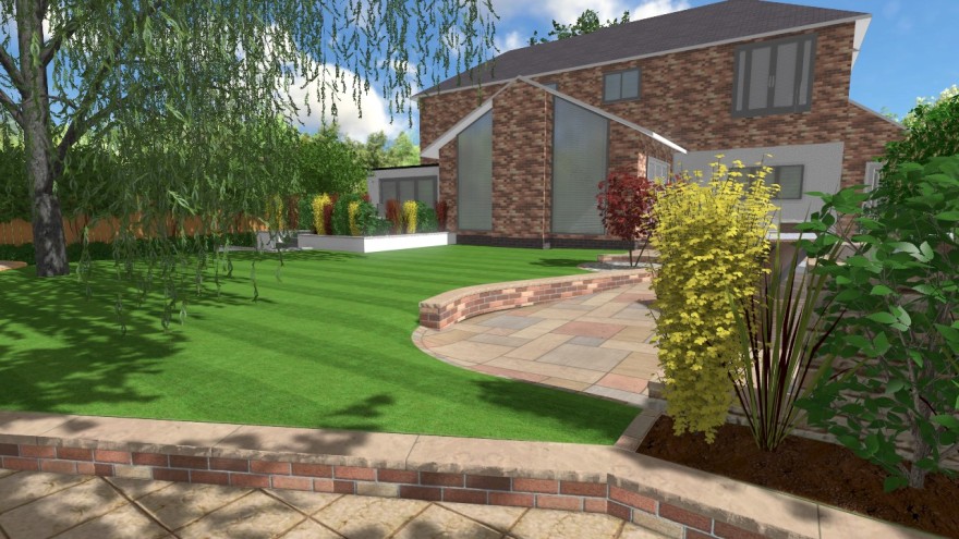 现代家庭花园丨Blue Iris Landscapes-19