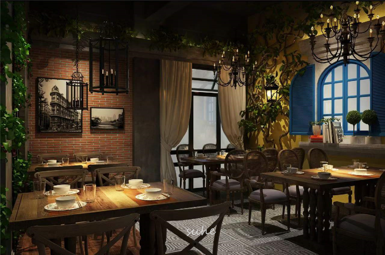 工装效果图｜主题餐厅-3