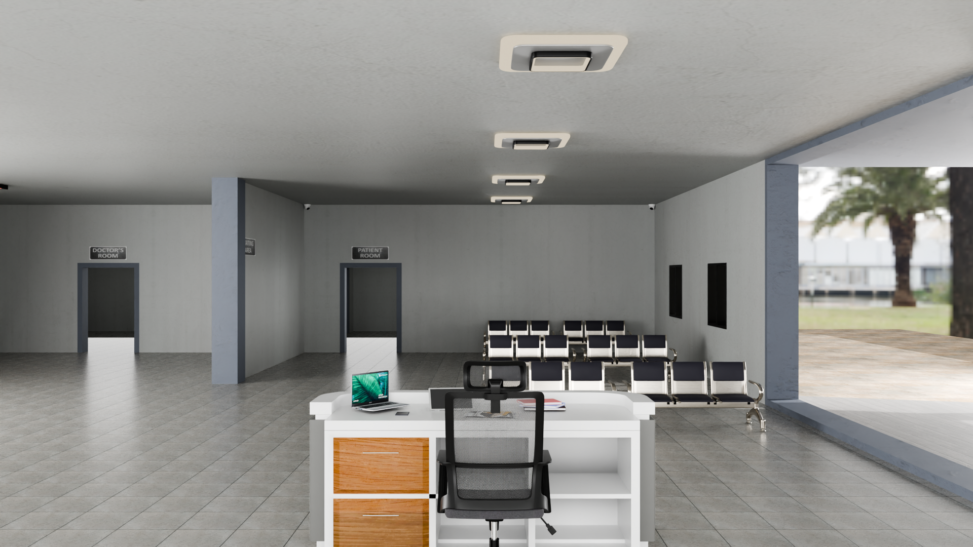 3D Hospital Architectural Visualization in Blender-7