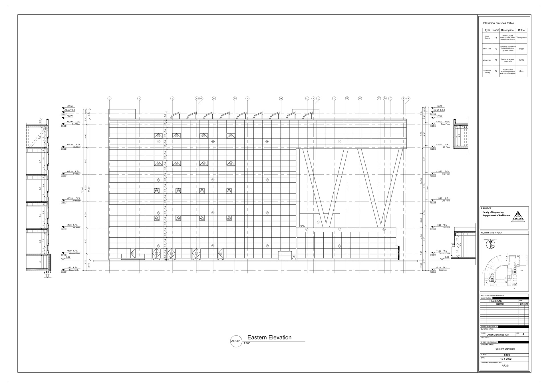 NBE Bank Headquarters Working Drawing Project-16