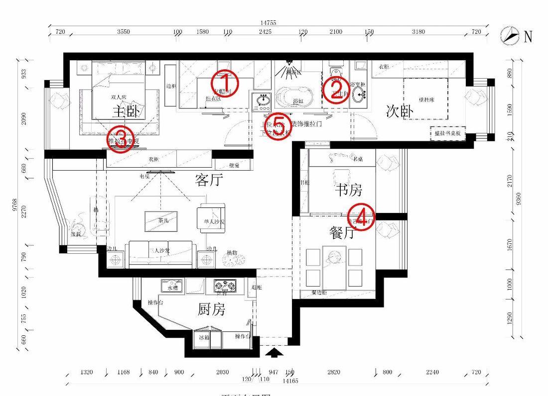 现代简约风家居，14 个需求全满足，夫妻二人理想空间-4