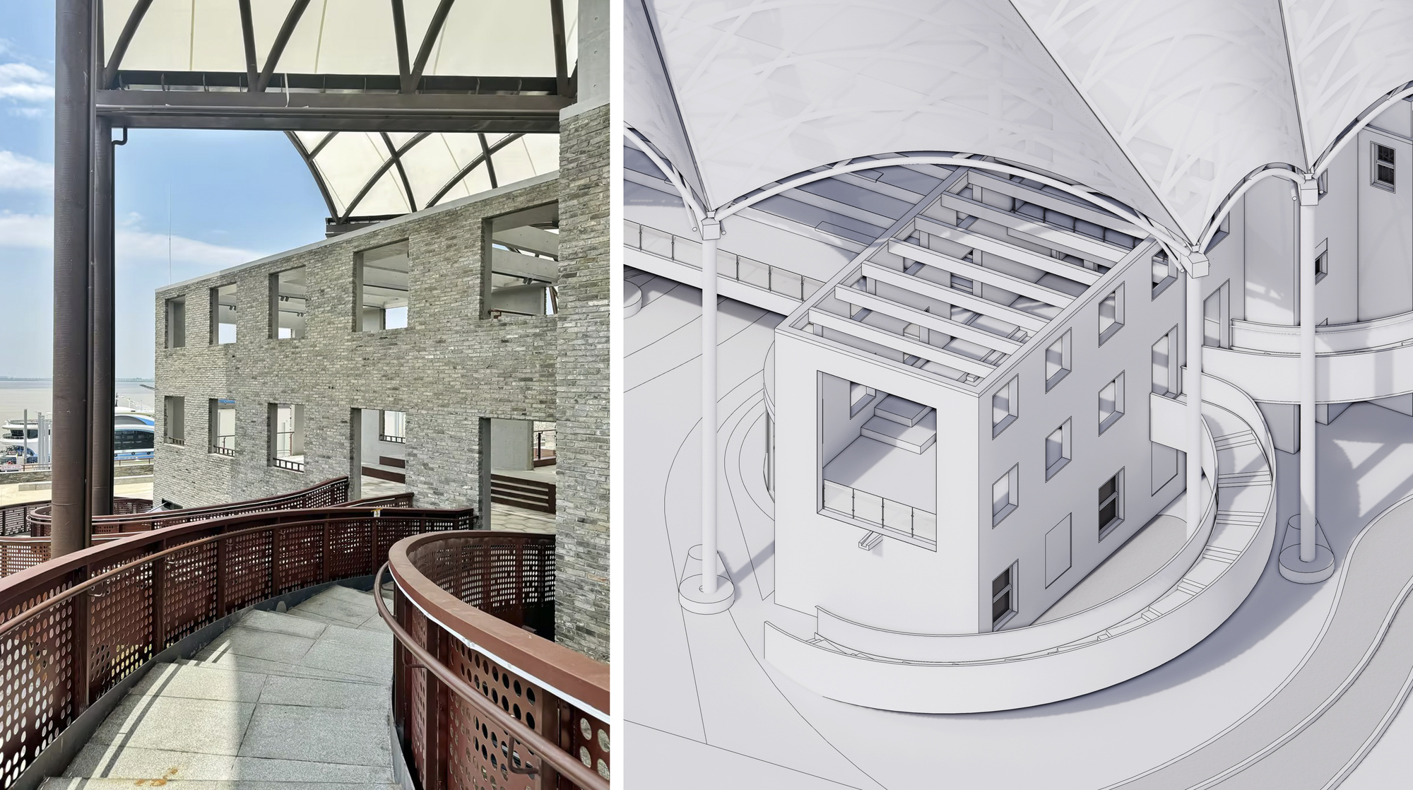 Yueyang Hualinggang Pier Tourist Center / WANG HUI | URBANUS-54