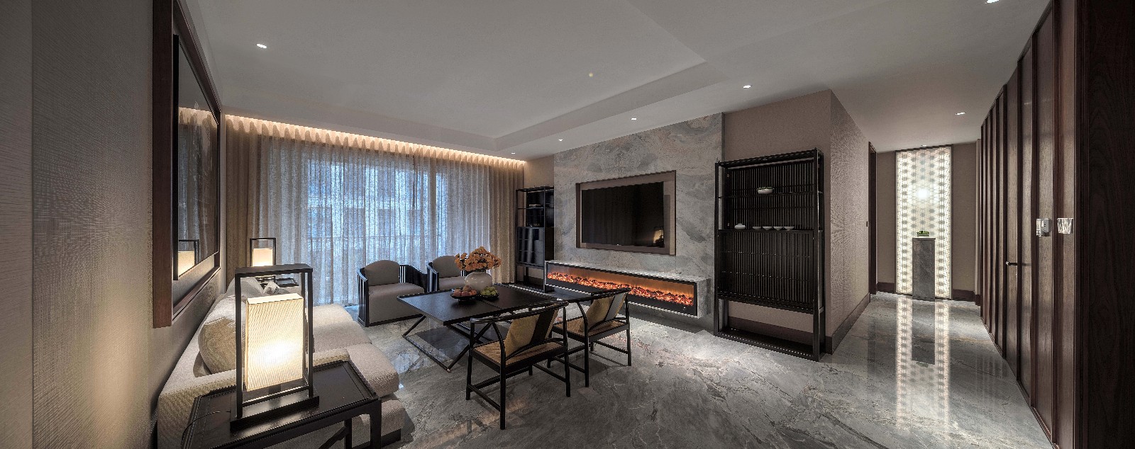 苏州御园——210m²新中式住宅  费宁-12