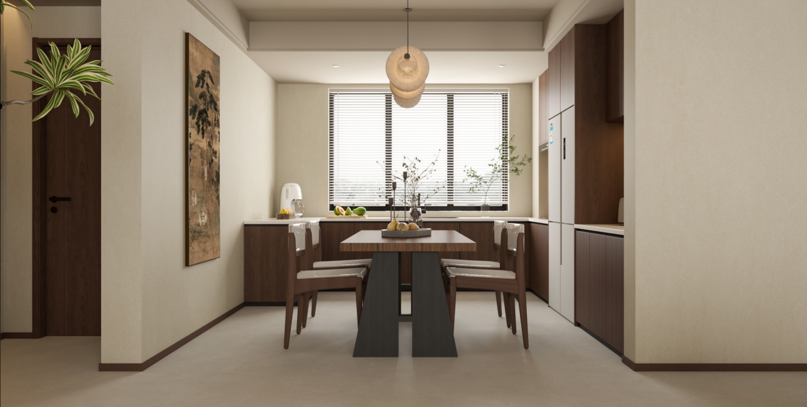 中古风客餐厅效果图表现-2