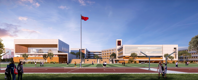 中学室内设计，融合传统与现代的教育空间-4